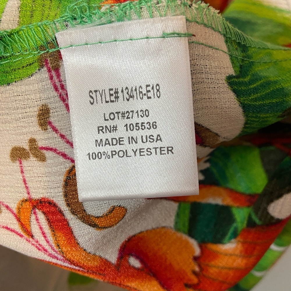 Slinky Brand Tropical Kimono Cover Up Size Small - Picture 6 of 7